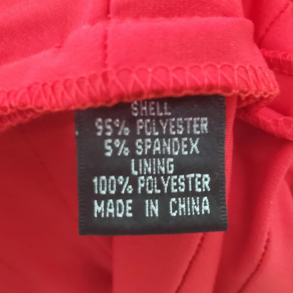 Adrianna Papell Petite Red Tiered Sheath Dress 4P Sleeveless‎ Cocktail V-Neck